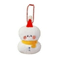 thumbnail image 2 of Adorno Navideño de Muñeco para Árbol de Navidad, Blanco Suave | Tela de Poliéster | 7,5 X 7,3 Cm | Decoración Navideña | 1 Unidad, 2 of 6