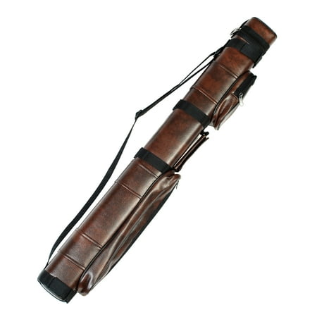Cue Case - 3X6 Hard Billiards Stick - Pool Cue Case Brown 3 X 6