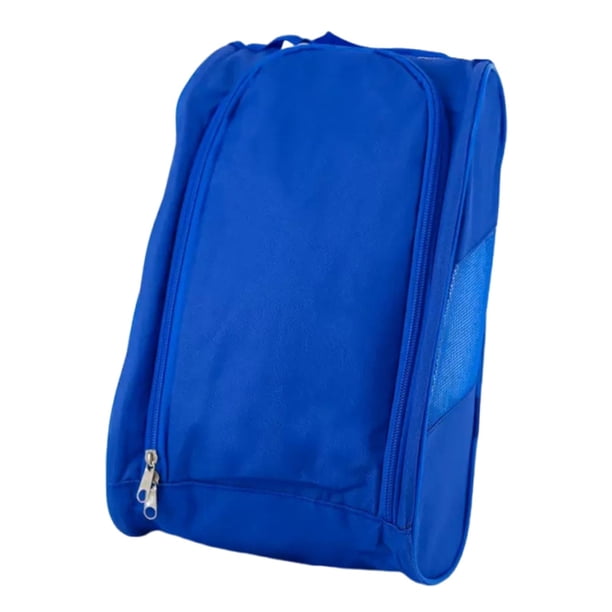 Bolsa de almacenamiento para zapatos de golf de tela Oxford, ligera, organizadora y transpirable. Azul