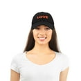 thumbnail image 2 of DALIX Custom Embroidered Hats Dad Caps LOVE Stitched Logo Hat in Black, 2 of 7