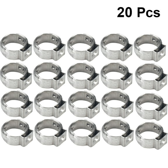 PBPBOX 20Pcs Worm Gear Hose Clamp for Automotive Maintenance 3/8 Inch
