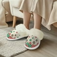 thumbnail image 2 of Psesaysky Warm and Comfortable Candy Slippers Cotton Slippers with Fur Edges for Women Girls Indoor and Outdoor Fuzzy House Shoes, 2 of 8