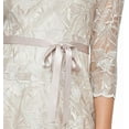 thumbnail image 3 of Alex Evenings Tea Length Cocktail Dress, 3/4 Sleeve, Round Neck, A-line, Lace, Women's, 3 of 3