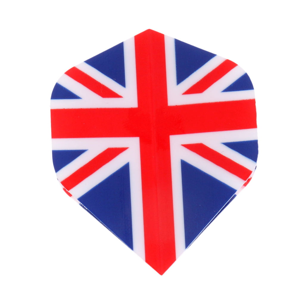 20 Pieces Professional Standard Dart Flights Britain Flag Darts Accessory 