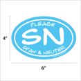 thumbnail image 2 of Spay Neuter Blue Oval Magnet, 2 of 3