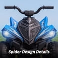 thumbnail image 5 of Hikiddo 24V ATV Kids 4 Wheeler, Spider Electric Four Wheeler for Kids Ride on Toy, 16" Extended Seat - Blue, 5 of 9