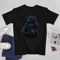 thumbnail image 3 of Blue Quiet Little Bear T-shirt Teddy Bear T-shirt Unisex tees Trendy shirt gift for kids, 3 of 5