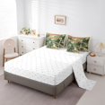 thumbnail image 5 of Castle Fairy Retro Print Fishing Bear King Bedding 7pcs,Snow Pine Mountain Salmon King Bed in a Bag,Green Cream Red,Reversible, 5 of 7