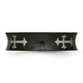 thumbnail image 4 of Auriga Fine Jewelry Titanium Cross Black IP-plated 6mm Concave Band for Men Size 7.5, 4 of 6