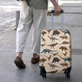 thumbnail image 3 of Beige Realistic Dinosaurs Pattern Luggage Cover Fashion Suitcase Cover Baggage Covers Fit 25-28 Inch Luggage (Go Travel), 3 of 5