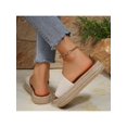 thumbnail image 5 of Bohemian Plain Slingback Wedge Slide Sandals for Women Lightweight Beach Summer Shoes, 5 of 9