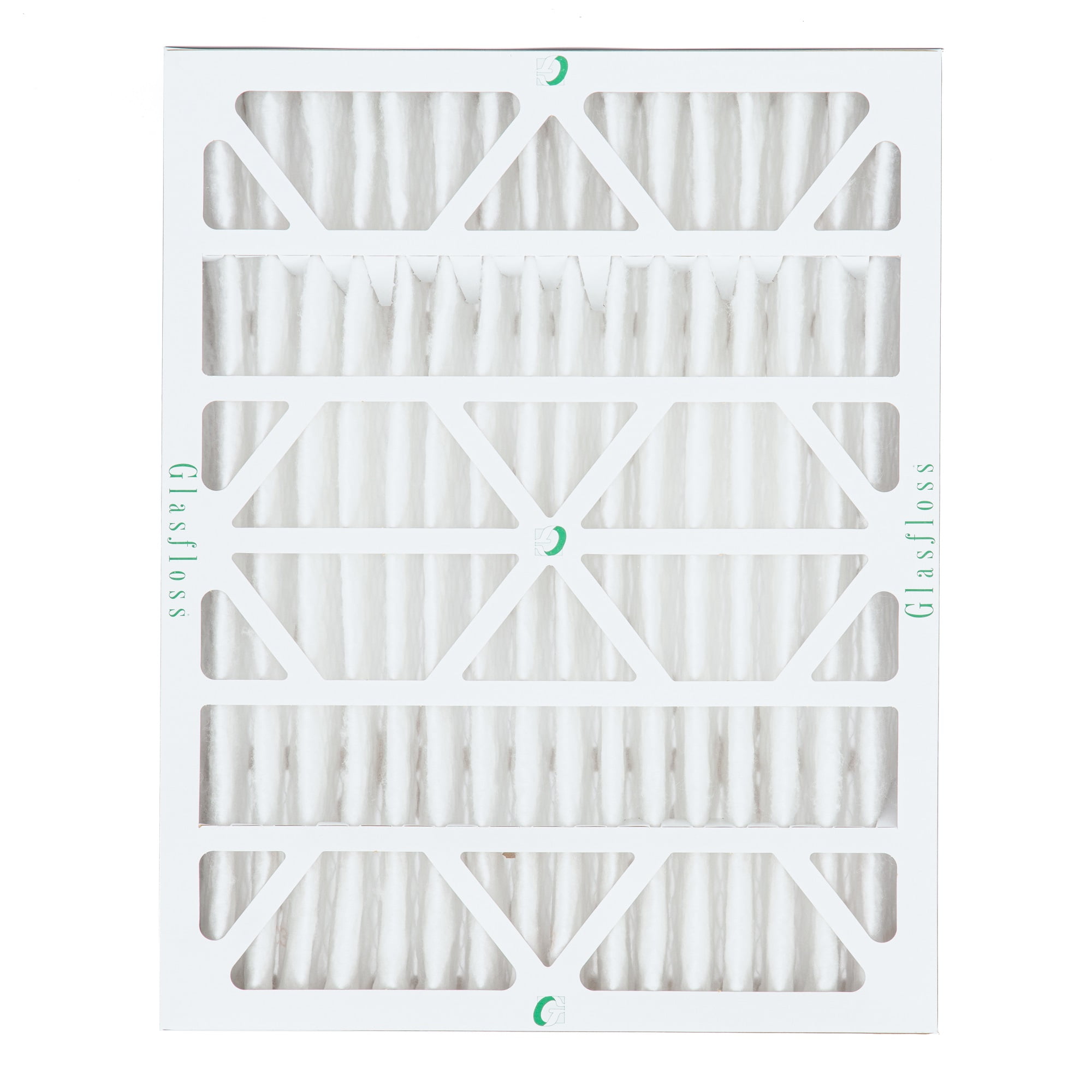 2 Pack of 16x20x4 MERV 10 Pleated 4" Inch Air Filters by Glasfloss. Actual Size: 15-1/2 x 19-1/2 x 3-3/4