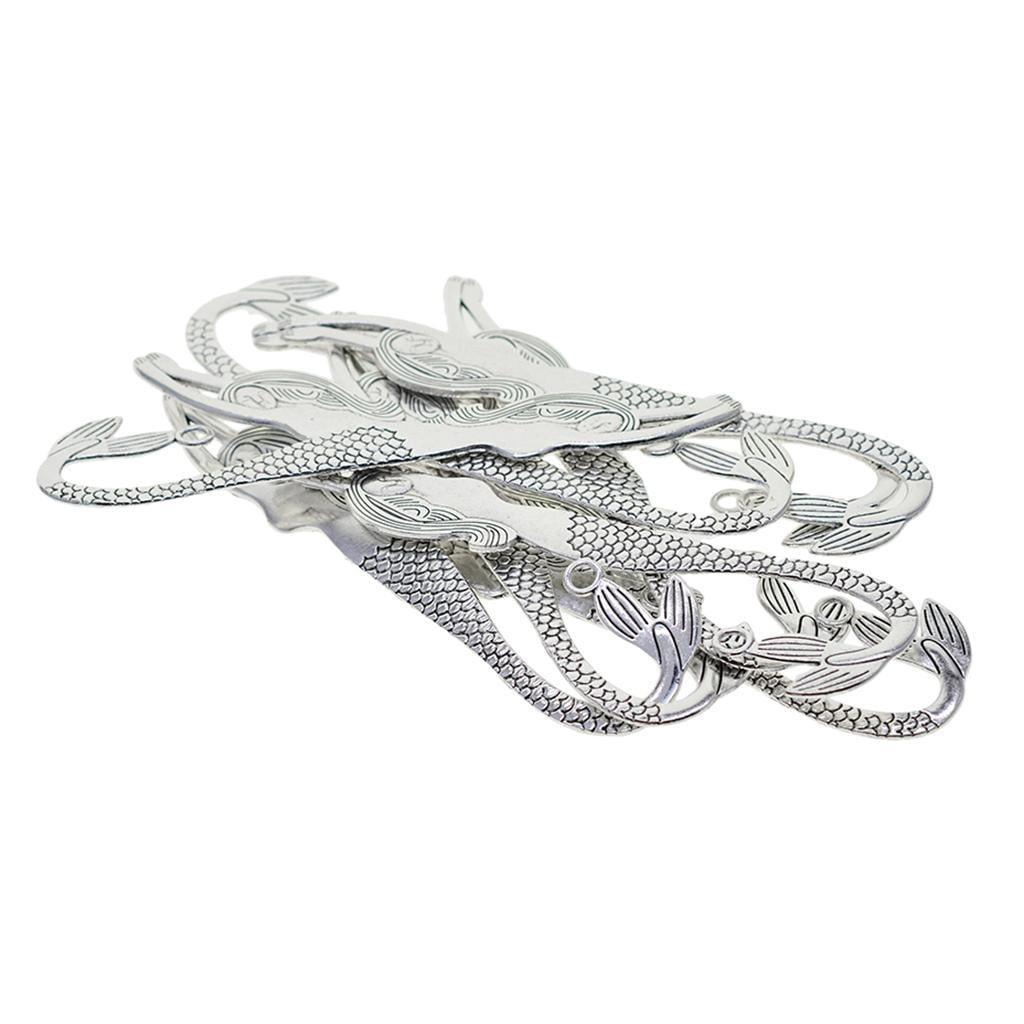 2x 10 Pcs Mermaid Bookmarks Bookmarks Bookmarks Bookmarks Paper Clips, Made of Metal