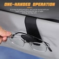 thumbnail image 3 of Sunglasses Holders for Car Sun Visor, Leather Eyeglasses Hanger Mounter, Magnetic Glasses Holder and Ticket Card Clip, Auto Interior Accessories Universal for SUV Pickup Truck, 3 of 6