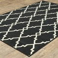 thumbnail image 6 of 9â€™x13â€™ Black and Ivory Trellis Indoor Outdoor Area Rug, 6 of 9