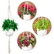 thumbnail image 4 of Soporte para plantas colgantes de macramé para interior y exterior, decoración de jardín, cesta para macetas colgantes (2 paquetes) JFHHH pequeña, 4 of 4