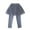 Gray, variant on Girl's Casual Trousers Girls Footless Leggings Pants with Tulles Ruffle Skirts 7Y