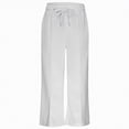 thumbnail image 7 of NIEWTR Girls Straight Leg Jogger Pants Baggy Fit Casual Lounge Sweatpants Elastic Waist with Pockets Comfortable Spring Pants（A01-White,2-4 Years), 7 of 7