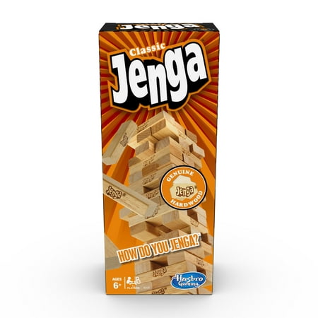 Jenga, Classic Game, Stacking Game for Kids Ages 6 and Up