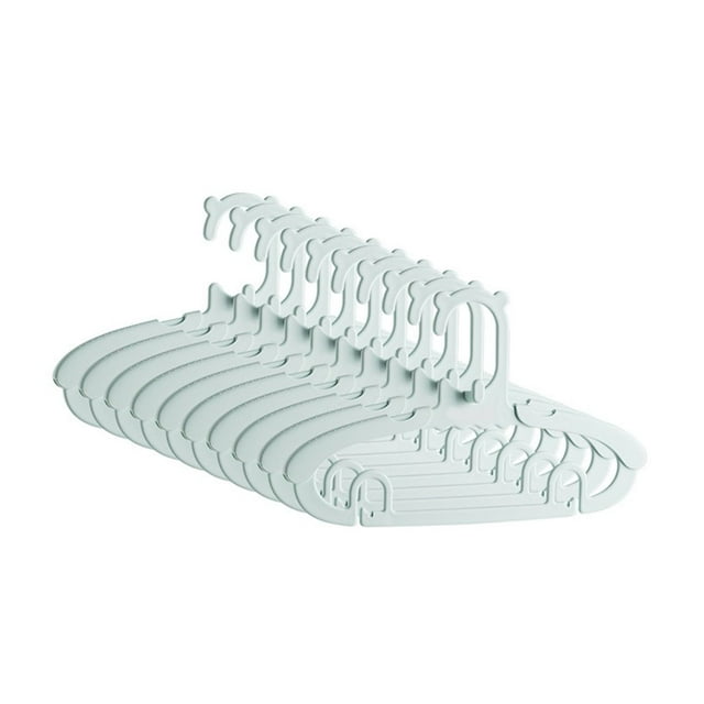 Closet Hangers 10Pcs Multipurpose Stackable Useful Scalable Pants Clothes Drying Racks Kids Hangers