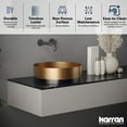 thumbnail image 4 of Karran Usa CCV300G Cinox 15-3/4" Circular Stainless Steel Vessel Bathroom Sink - Gold /, 4 of 7