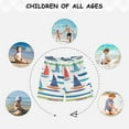 thumbnail image 6 of FORMRS Boys Swim Trunks Quick Dry Mesh Liner Boardshorts Sizes XS-XL, Colorful Sailboats, 6 of 7