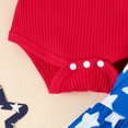 thumbnail image 4 of Newborn Fourth Red of July Outfit Bell Bottom Pants with Headband, 3 Piece Set, Size 3-6 Months, 4 of 5