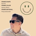 thumbnail image 3 of Gafas de sol ShadyVeu Super Dark Black con lente de protección UV400, 3 of 7
