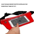 thumbnail image 3 of Sports Activity Waist Pack Pocket Belt for LG Zone 4, K8 2018, Tribute Dynasty, Aristo 2, K3 2017, Tribute HD, X Cam, K6, K8V, Phoenix 2, Treasure LTE, X Screen, SPREE (Red), 3 of 8