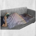 thumbnail image 6 of Adventure Soft Flannel Fleece Throw Blanket, Ethereal View of Kawah Ijen Crater in Indonesia Scenic Misty Land, Cozy Plush for Indoor and Outdoor Use, 50" x 60", Pale Pink Tan Pale Blue, by Ambesonne, 6 of 6