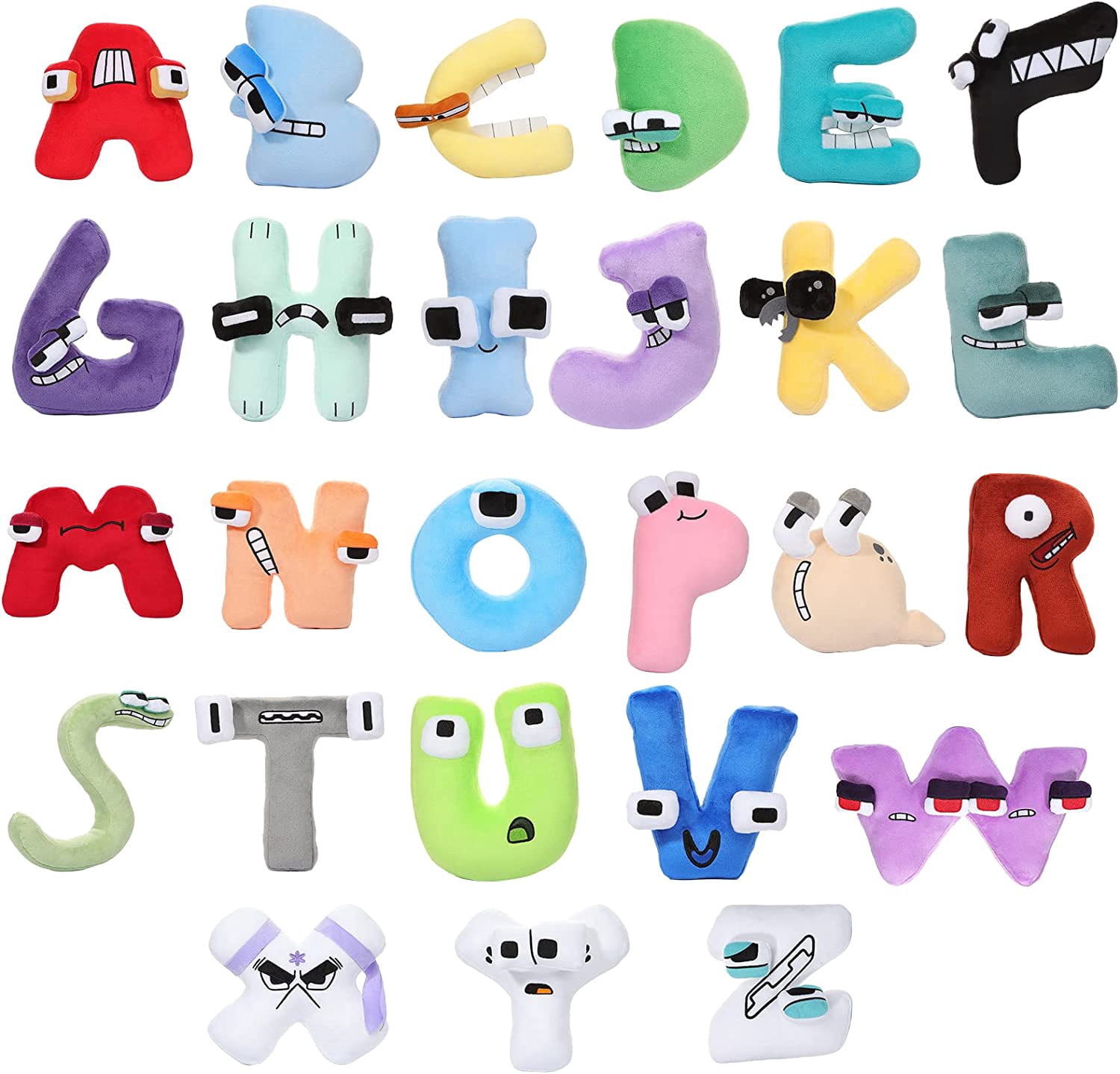 Alphabet Letter Lore Plush Toy ,7.9"Alphabet Lore Plushies Alphabet Lore Stuffed Figure Dolls Funny Plush Toy for Fans Gift  (A-Z 26PCS)