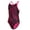 Pink, variant on HydroLast Sonar Waves Thin Strap One Piece Swimsuit, High Cut, Unpadded (Women’s)