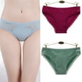 thumbnail image 2 of Huhudde Lace Panties Women's Underpants Sweet Floral Briefs Breathable Mesh Panties Underwear Cotton Bikinis Panties Lingerie, 2 of 16