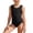 1-Black168, variant on Girls Summer Active Solid One-Piece Swimsuit Beach Quick Dry Bathing Suit, Sizes 3-16