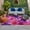 DeepPink Purple Beige, variant on Watercolor Flowers Outdoor Rug 3x5 Ft, Non Slip Washable Area Rug, Spring Floral Vintage Pink Purple Patio Rugs Carpet Runner, Large Floor Mat for Indoor/Outdoor Deck Porch Camping