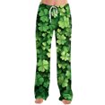 thumbnail image 6 of St.Patrick's Day T-shirt Women - Irish Lucky Clover 3/4 Sleeve Shirt, Fashion Shamrock Green Shirt, Costume for St.Patrick's Day|Style FFluorescent GreenXXL, 6 of 6
