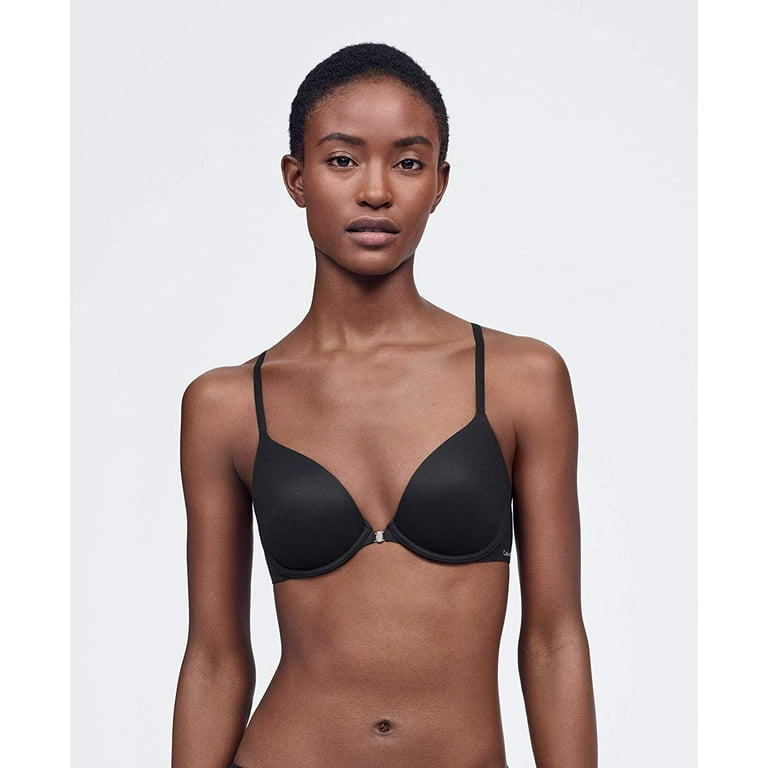 Calvin Klein Women's Perfectly Fit Lightly Lined Bra, Black, 34C