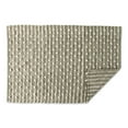 thumbnail image 2 of Contemporary Home Living 2' x 3' Striped Cotton Loop Area Throw Rug - Antique Green and Cream, 2 of 3