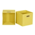 thumbnail image 4 of Household Essentials Bacs de Rangement en Tissu Jaune avec Poignée Lumineux (Lot de 6), 4 of 5