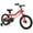 Red, variant on Costway 16" LED Lighted Kids Bike with Adjustable Seat Coaster Brake Training Wheels Blue