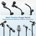 thumbnail image 4 of 1 Ensemble Support de Microphone Support de Micro sur Pied Trépied Support de Microphone Support de Micro Robuste Support de Micro Ajustable, 4 of 8