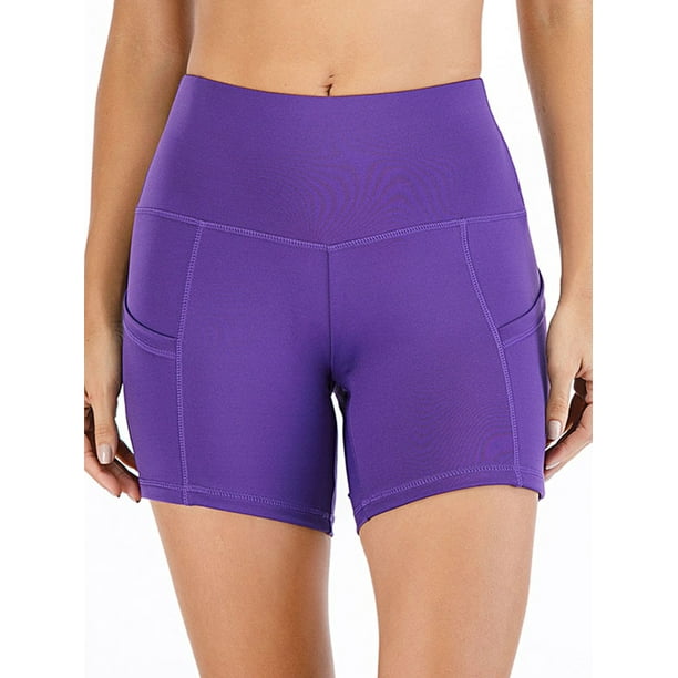 BAG WIZARD Women's Yoga Shorts Tummy Control Yoga Gym Running Shorts
