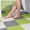 Green, variant on Interlock Drainage Mat 10-Pack Non-Slip Plastic Bathroom Floor Tiles Waterproof Shower Room Mat for Kitchen Garage Workshop