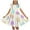 White 3, variant on Girls Middle Aged Easter Dress Funny Bunny Eggs Graphic A Line Dress Casual Short Sleeved Round Neck Midi Dresses White 7-8 Years