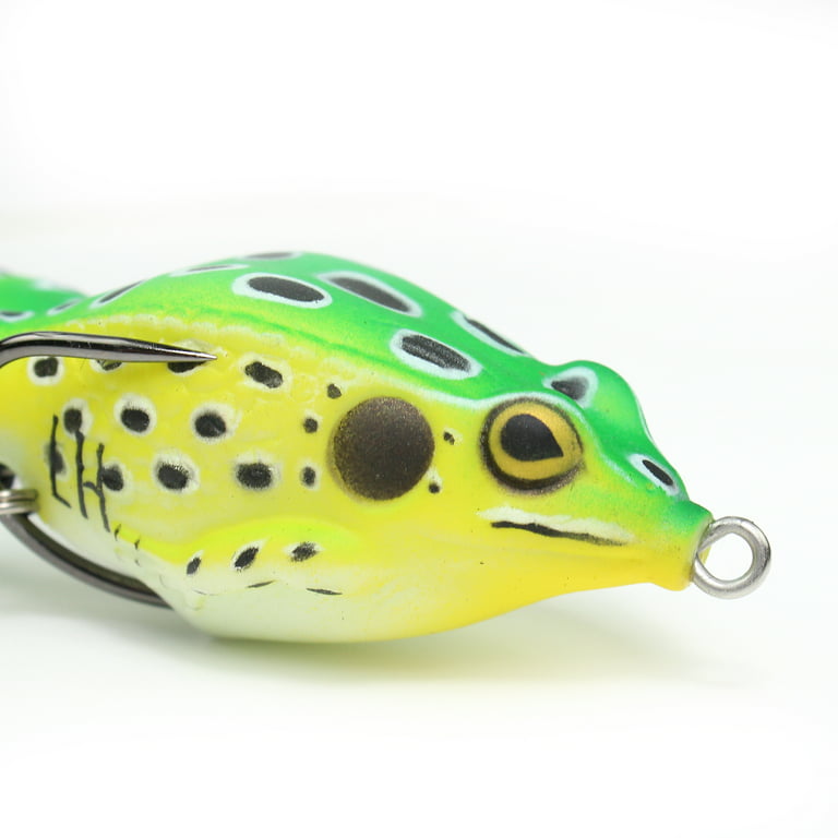 Lunkerhunt Prop Frog - Topwater Lure - Leopard,3.5in,1/2oz,Soft  Baits,Fishing Lures