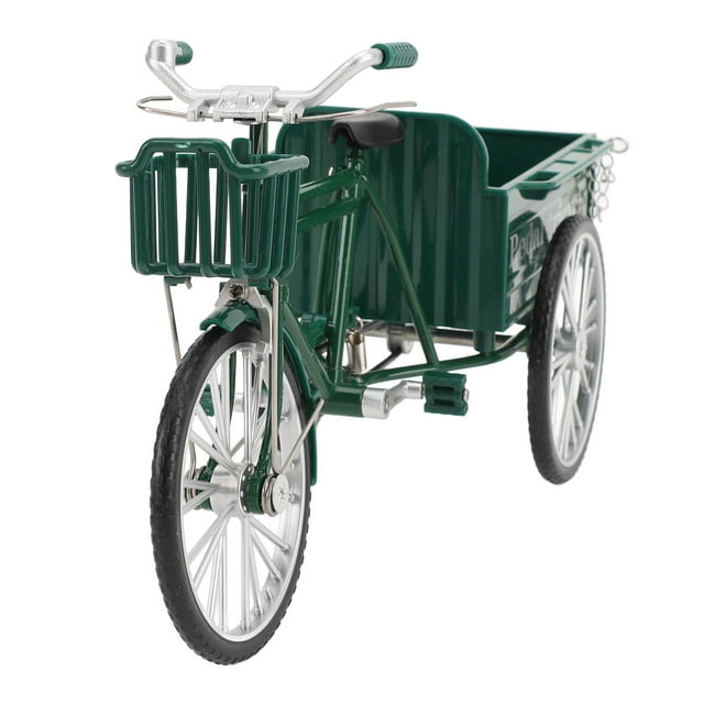 Juguete Modelo De Triciclo De aleación Vintage, Camión De Plataforma Plana De Tres Ruedas De Metal, Decoración De Oficina En Casa Y Coche Vintage