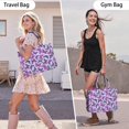 thumbnail image 6 of Large Capacity Tote Bag,Purple Butterfly Pattern Handbag Fashion Luxury Tote Bag,15.7"x13"x 5.1" Inches,Laptop Compatible, 6 of 6
