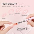 thumbnail image 5 of Morovan Poly Gel Nail Kit Starter Kit: 6 Colors Poly Nail Gel Kit with U V Lamp Complete Nail Extension Poly Gel Kit for Beginners, 5 of 9