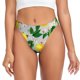 thumbnail image 1 of Balery Lemon Seamless Pattern Oil Painting Effect Tangas de Algodón para Mujer con Estampado – Ropa Interior Sexy, Transpirable, G-string-3X-Large, 1 of 1