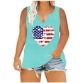 thumbnail image 1 of Birdeem Débardeur d'Été Oversize pour Femmes, Imprimé, à Col en V, Sans Manches, T-Shirt, Hauts Grande Taille, 1 of 7
